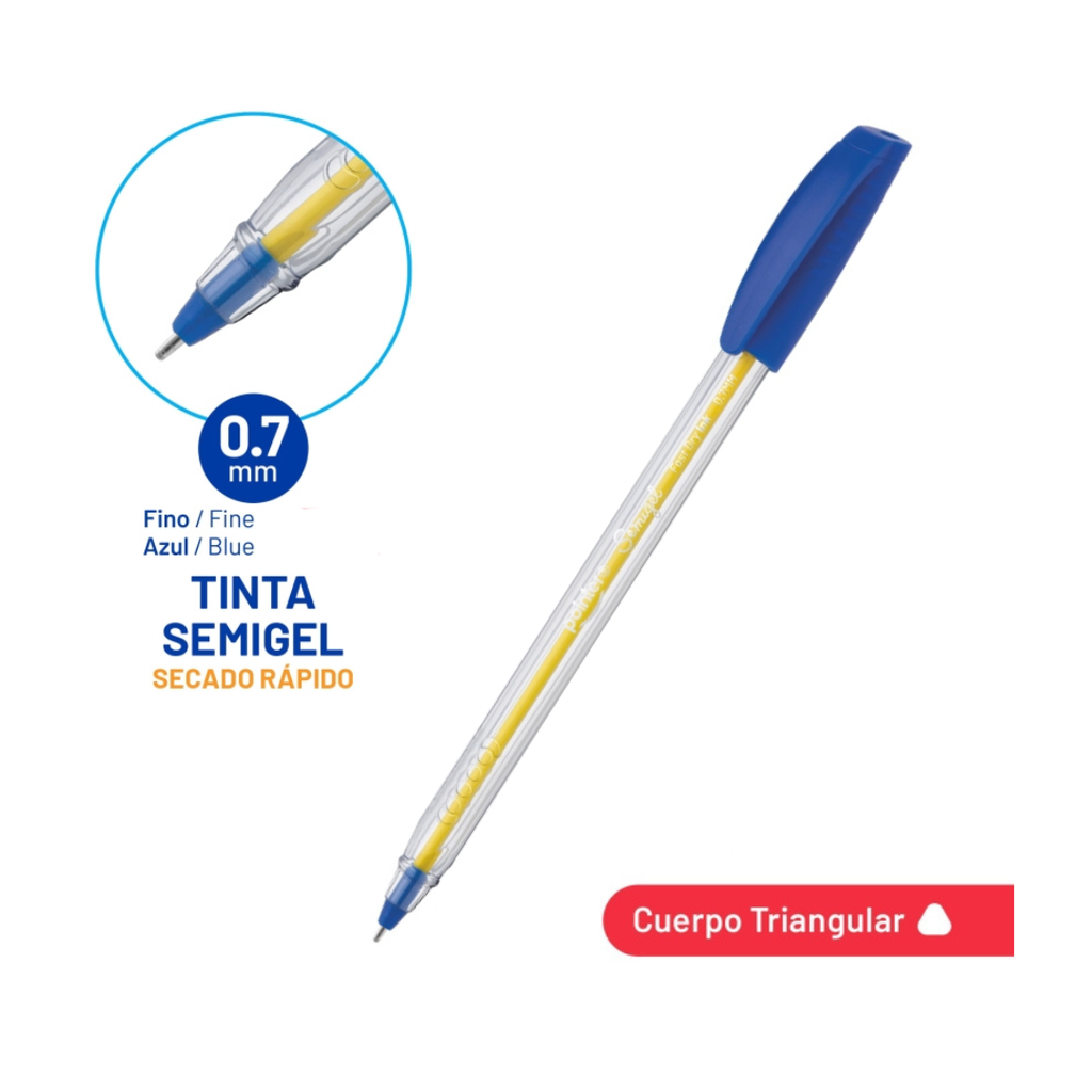 BOLIGRAFO SEMIGEL AZUL ULTRA PRECISION - MY WAY 0.7MM UNIDAD