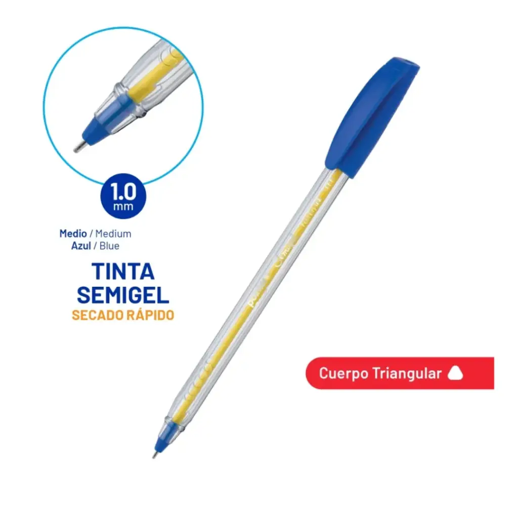 BOLIGRAFO SEMIGEL ULTRA PRECISION AZUL 1.0MM MY WAY UNIDAD