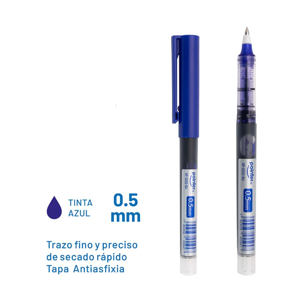 BOLIGRAFO TINTA GEL AZUL - BASIC PRO 0.5MM UNIDAD