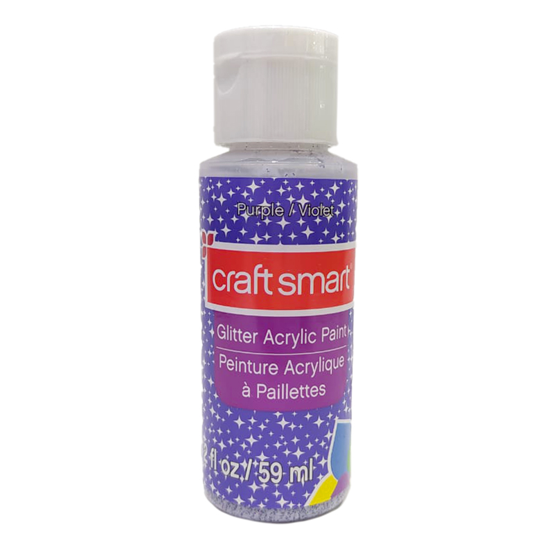 PINTURA ACRILICA CON ESCARCHA VIOLETA 59ML