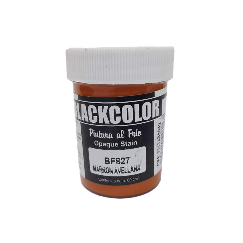 PINTURA AL FRIO MARRON AVELLANA BLACKCOLOR 60ML
