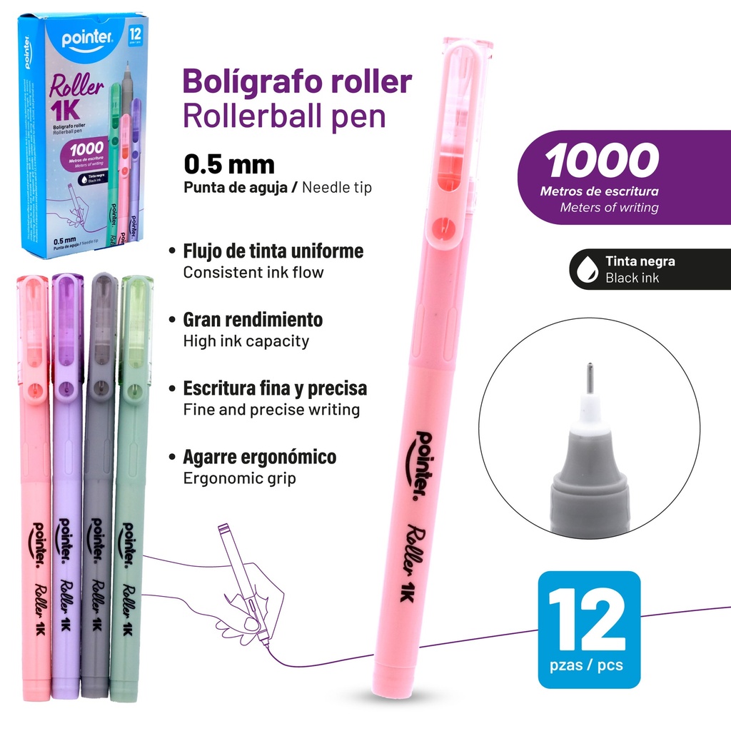 BOLIGRAFO ROLLER 0.5MM UNIDAD