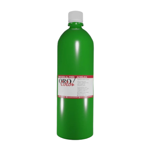 PINTURA AL FRIO VERDE MANZANA 1L 