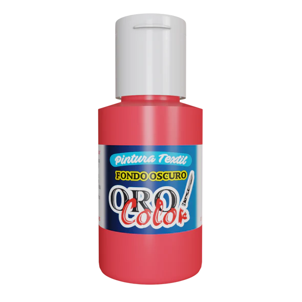 PINTURA TEXTIL FONDO OSCURO ROJO NEON 30ML