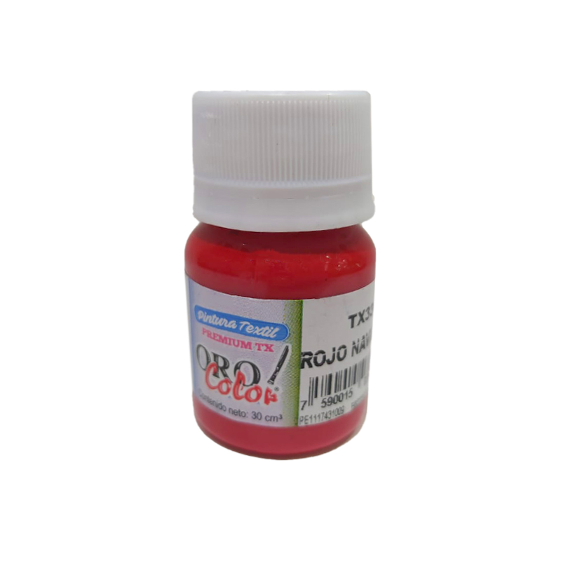 PINTURA TEXTIL PREMIUM ROJO NAVIDAD 30ML
