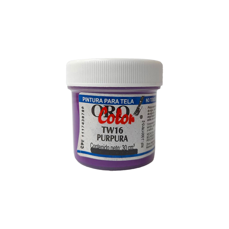 PINTURA TEXTIL PURPURA 30CM