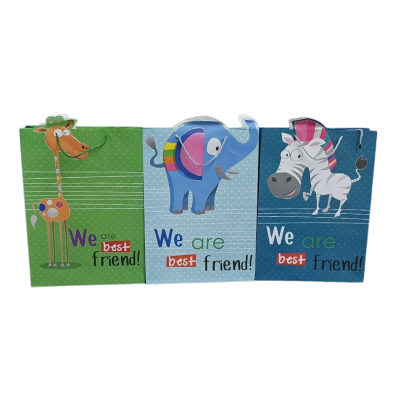 BOLSA DE REGALO GRANDE ANIMALES DE LA SELVA 