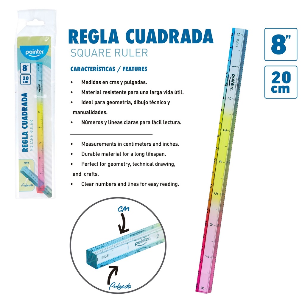 REGLA 20 cm