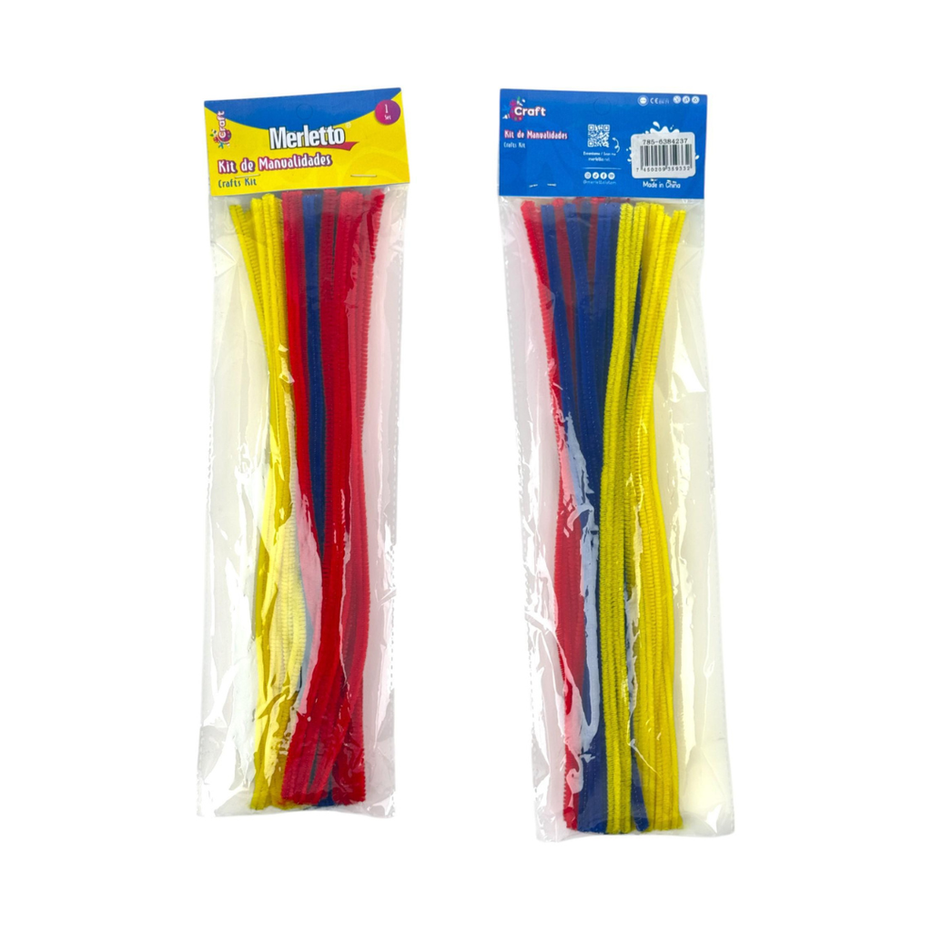 SET DE LIMPIAPIPAS 30PZA  6MM30CM. 3 COLORES SURT