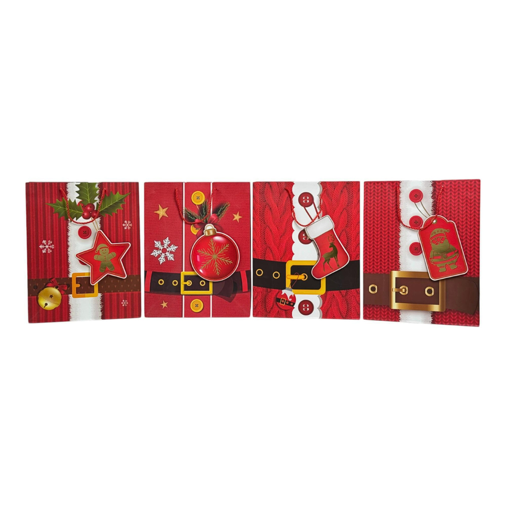 BOLSA DE REGALO GRANDE NAVIDAD 31x42x12CM