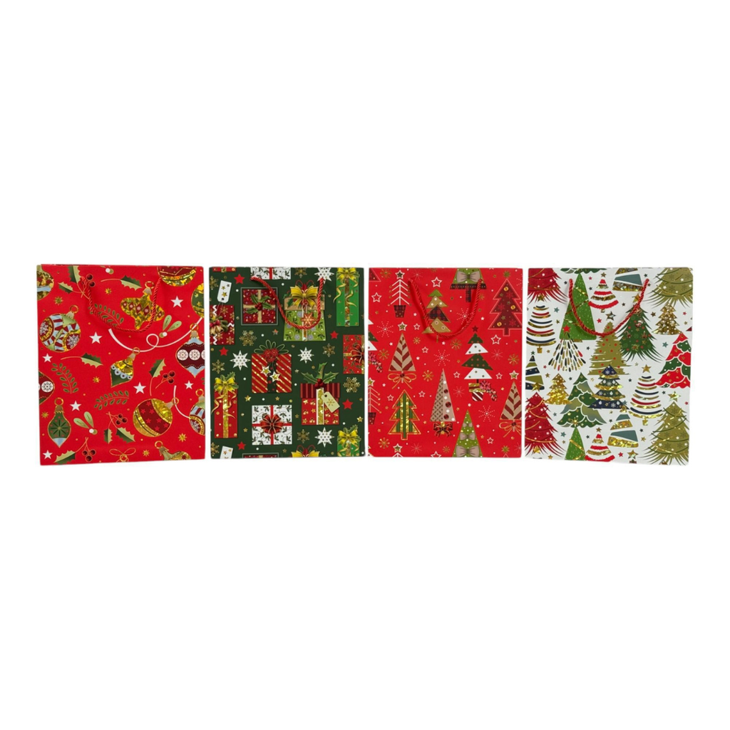BOLSA DE REGALO GRANDE NAVIDAD 31x42x12CM