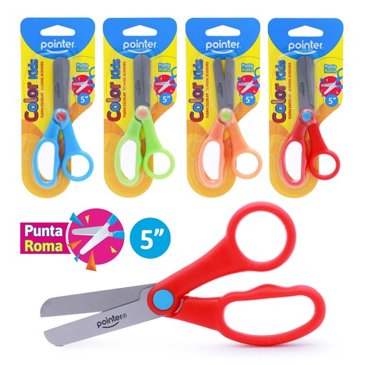 [SSC-01-5] TIJERA ESCOLAR PUNTA ROMA 5"