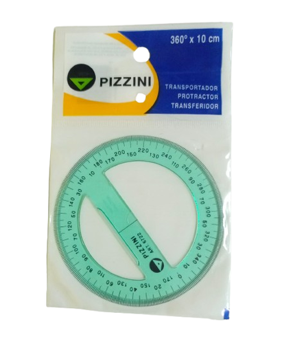 [672210] TRANSPORTADOR PIZZINI - 360°x10CM
