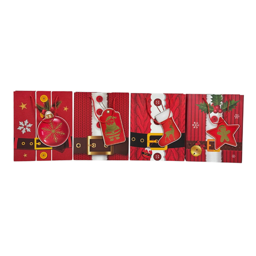 [784-8534727] BOLSA DE REGALO MEDIANA NAVIDAD 26x32x10CM
