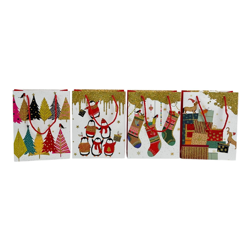 [784-6524687] BOLSA DE REGALO PEQUEÑA NAVIDAD 23x18x10CM
