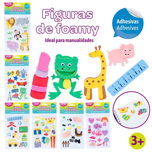 [EVA-1208] FIGURAS DE FOAMY ADHESIVAS