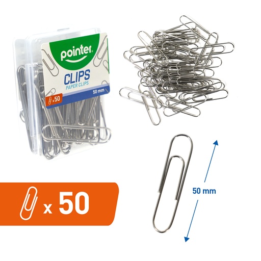 [BXCP-50MM] CLIP SUJETA PAPEL 50MM X50 PZAS