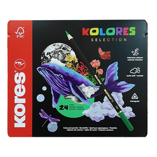 [93325.21] COLORES SELECTION x24PZS - CAJA DE METAL