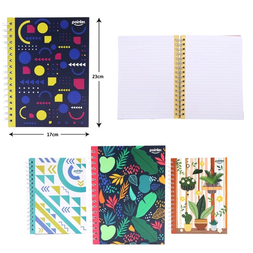 [NB-2456] LIBRETA ESPIRAL A5 - 100 HOJAS BLANCAS