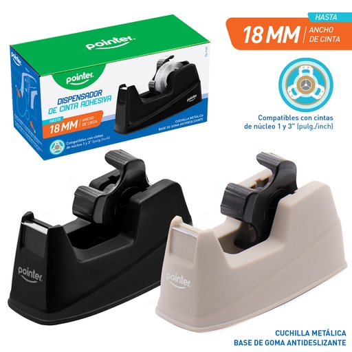 [TD-1137] DISPENSADOR DE CINTA ADHESIVA 18MM