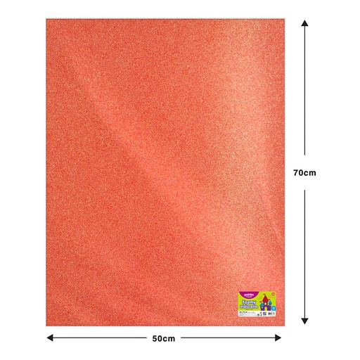 [IR-EVA-7003-57] FOAMY ESCARCHADO CORAL MEDIO - GRANDE (50x70CM)