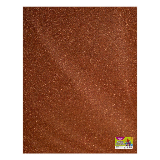 [GL-EVA-7003-57] FOAMY ESCARCHADO NARANJA MEDIO - GRANDE (50x70CM)