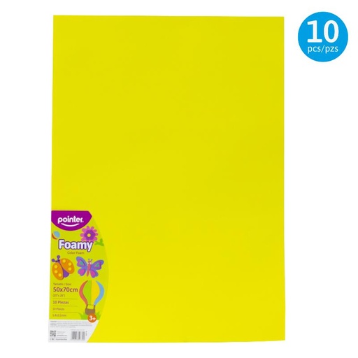 [EVA-7011-57] FOAMY LISO AMARILLO MEDIO - GRANDE (50x70CM)