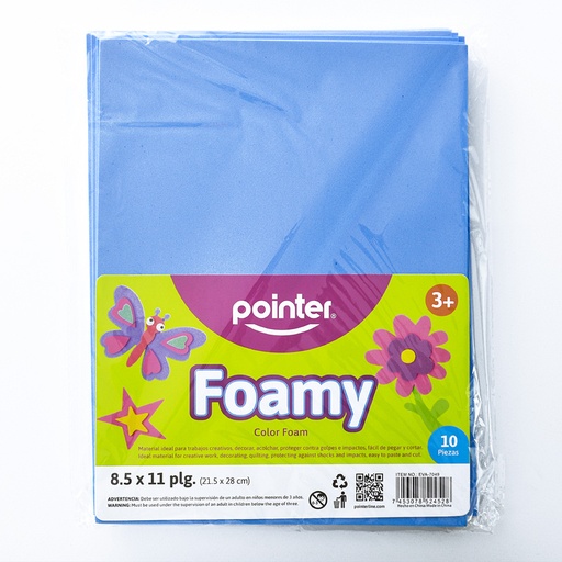 [EVA-7049] FOAMY LISO AZUL CIELO - CARTA (20x30CM)