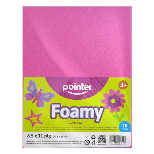 [EVA-7044] FOAMY LISO FUCSIA - CARTA (20x30CM)