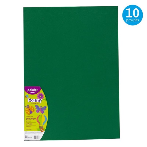 [EVA-7013-57] FOAMY LISO VERDE MEDIO - GRANDE (50x70CM)