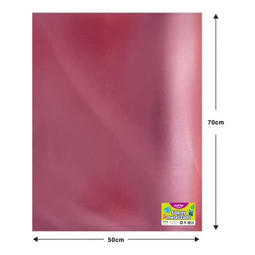 [MT-EVA-7020-57] FOAMY METALIZADO ROSADO - GRANDE (50x70CM)