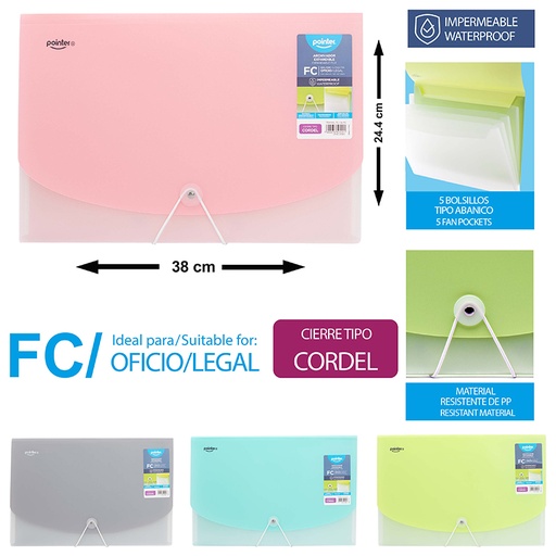 [FL1-04-FC] ARCHIVADOR EXPANDIBLE PORTADOCUMENTOS