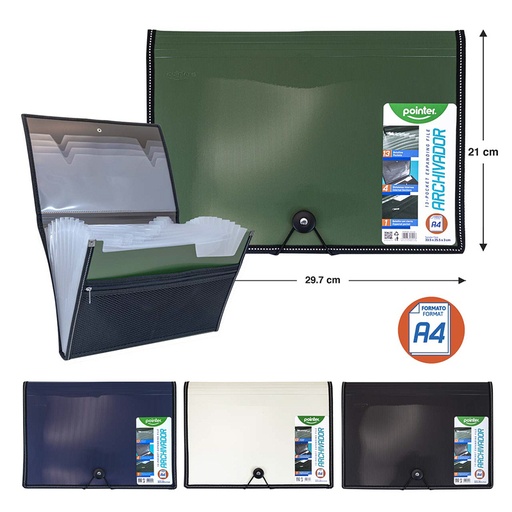 [FL1-42] ARCHIVADOR EXPANDIBLE PORTADOCUMENTOS A4