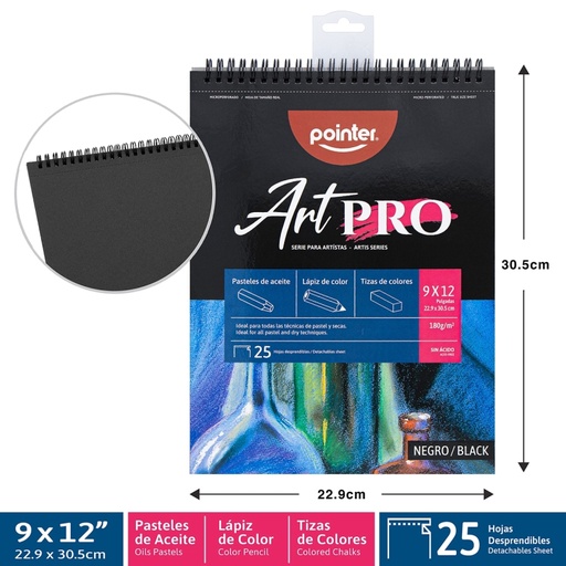 [DBPA-180-912] BLOCK DE DIBUJO 9x12" x 25 HOJAS