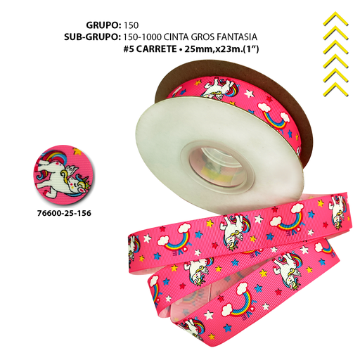 [76600-25-156] GROSS #5 FANTASIA - UNICORNIO BLANCO/ROSA
