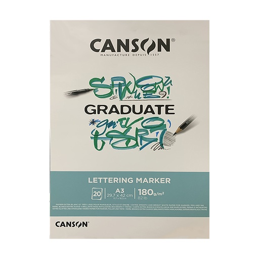 [C31250P027] BLOCK GRADUATE LETTERING A3 29.74X42CM