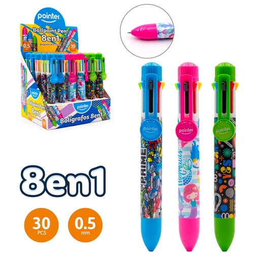 [BP-99-9A] BOLIGRAFO O.5MM (MULTICOLOR)