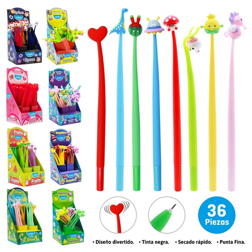 [BP-23158] BOLIGRAFO DE FORMAS (NEGRO) X1
