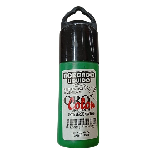 [LB-115] BORDADO LIQUIDO BRILLANTE VERDE NAVIDAD 32,5ML