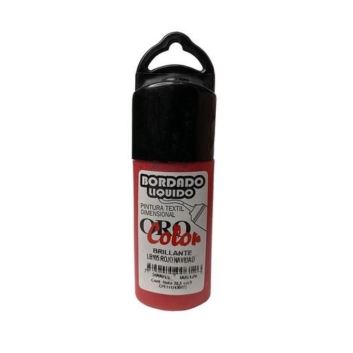 [LB-105] BORDADO LIQUIDO BRILLANTE ROJO NAVIDAD 32,5ML