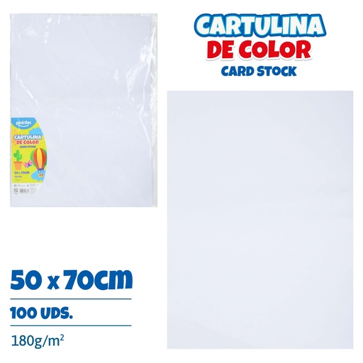 [CT-737] CARTULINA ESCOLAR BLANCA POINTER 