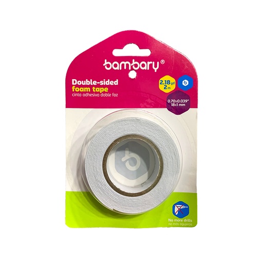 [305-9430/000] CINTA ADHESIVA DOBLE FAZ - 18x1MM x2M