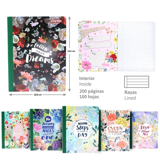 [COS-21] CUADERNO COSIDO RAYA ANCHA