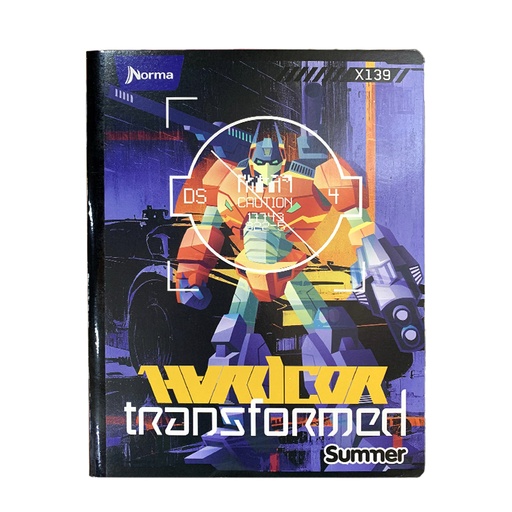 [720329] CUADERNO DOBLE LINEA CON STICKER