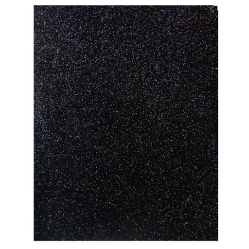 [0549.015.6] FOAMI ESCARCHADO NEGRO CARTA (20X30CM)