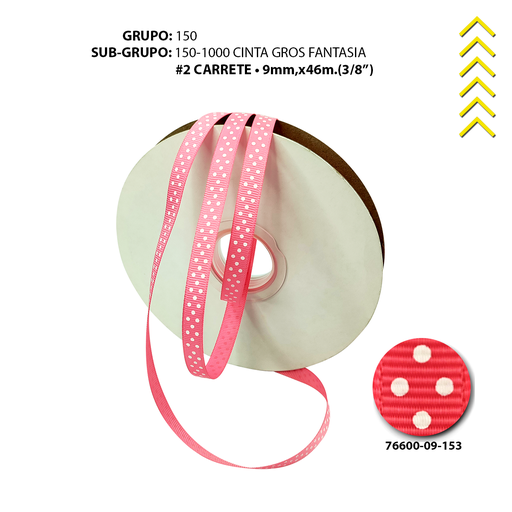 [76600-16-153] GROSS #2 FANTASIA - LUNARES BLANCO/FUCSIA