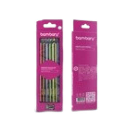 [205-1505/109] LAPICES DE COLORES HEX 6 UND NEON 7" X3.0 + SACAPUNTAS