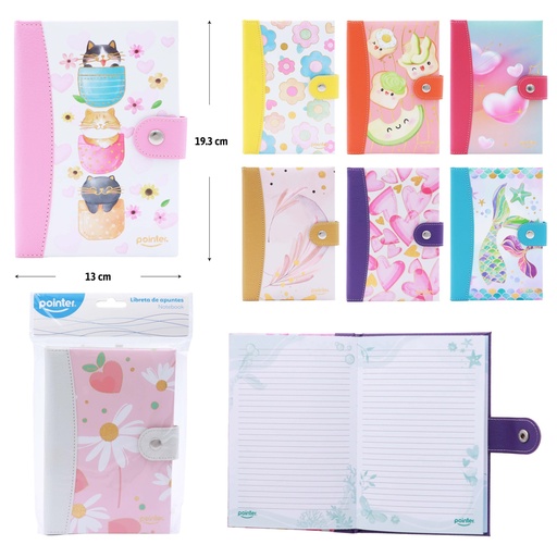 [NB-1706-A5] LIBRETA DE APUNTES CON BROCHE - A5 80 HOJAS DE COLORES