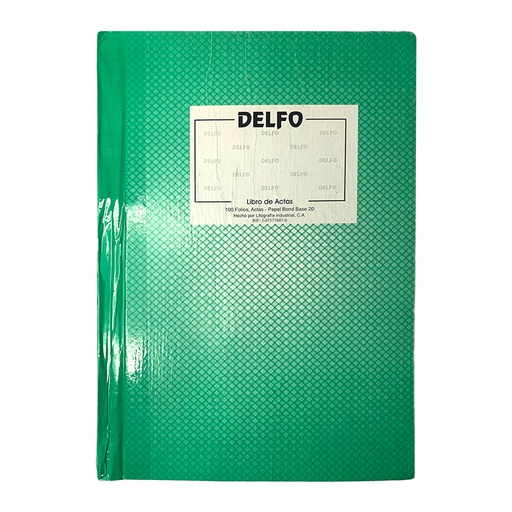 [10451-01] LIBRO DE ACTAS 100 FOLIOS