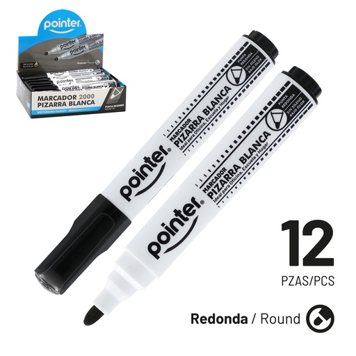 [BK-105-BK] MARCADOR NEGRO PARA TABLERO ACRILICO